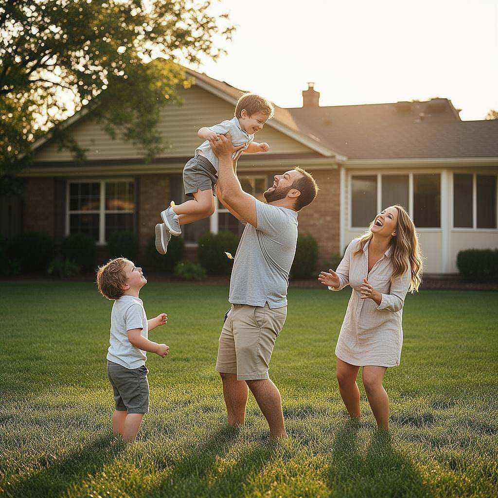 Multigenerational family smiling together, protected by Apex life insurance